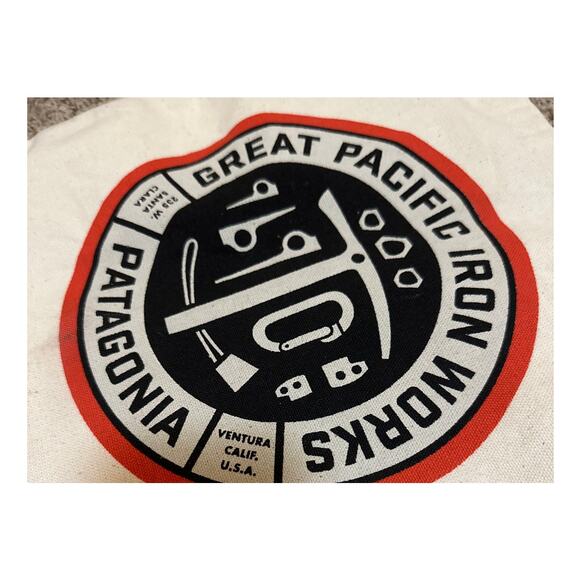 Patagonia x Great Pacific Iron Workers Canvas Crossbody Tote Bag Rare - Picture 3 of 4